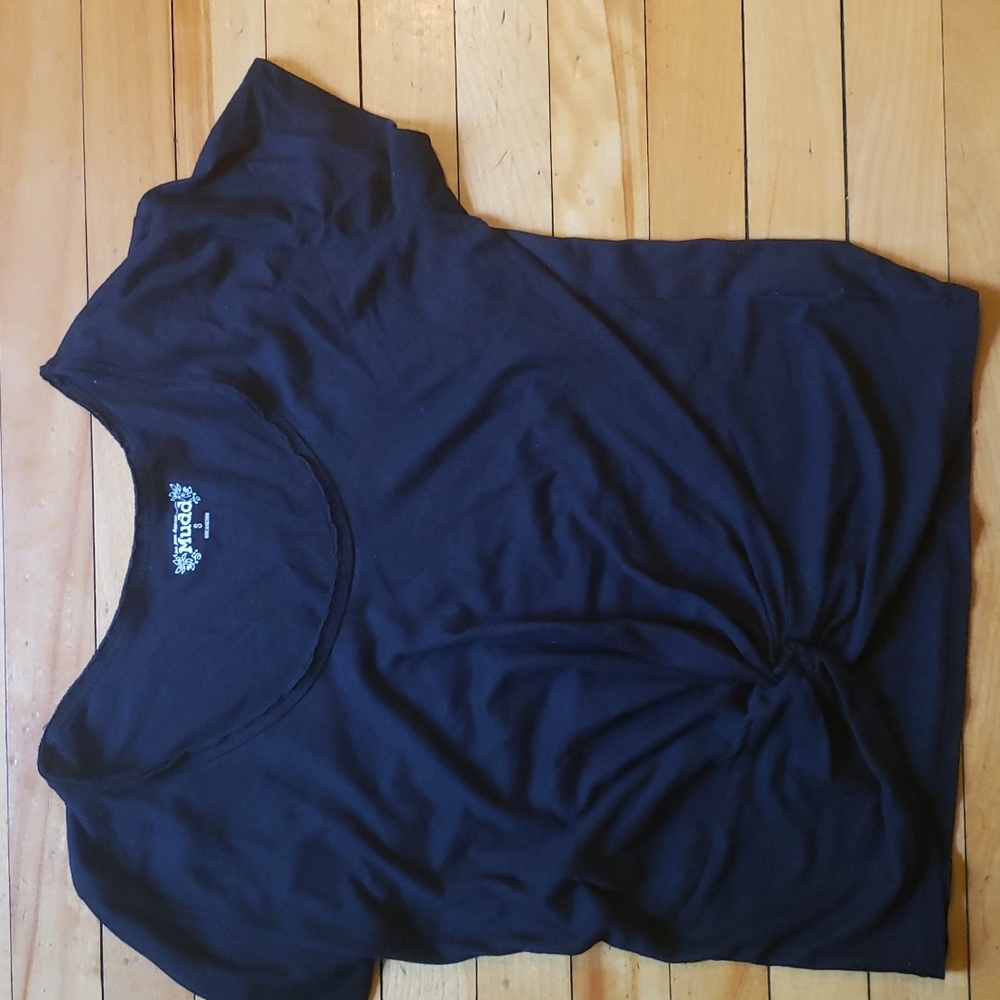 Juniors Black Short Sleeve Shirt Size Small